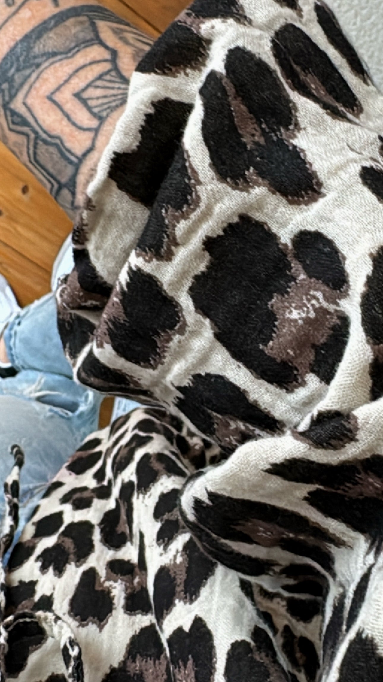Musselin Bluse Tunika Onesize / LEO