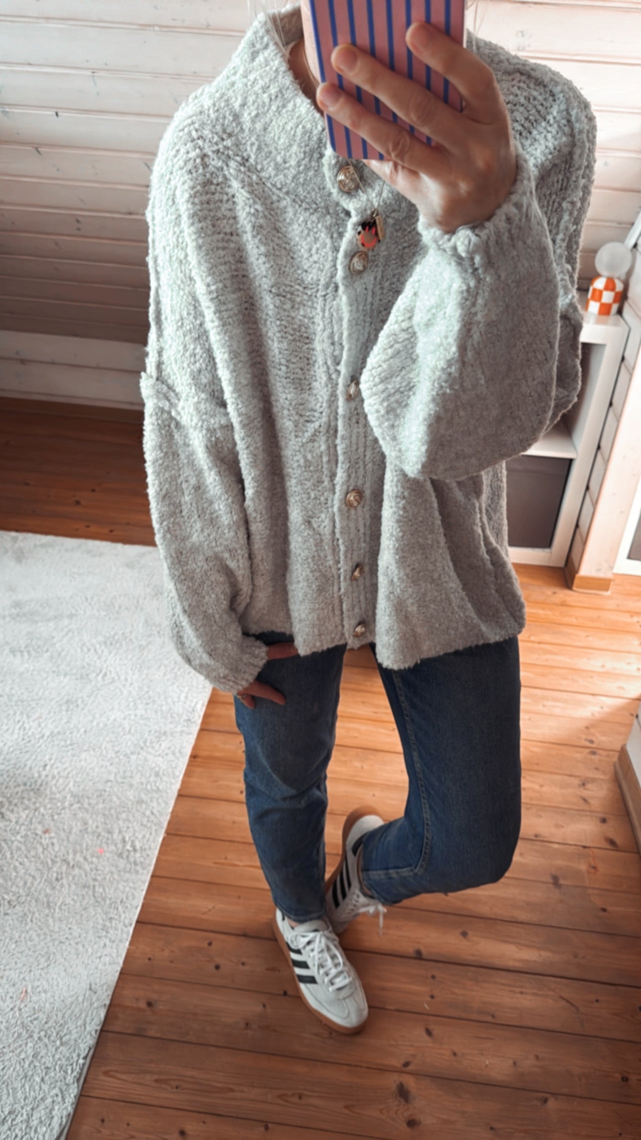 Cardigan Strickjacke Bouclé Onsesize