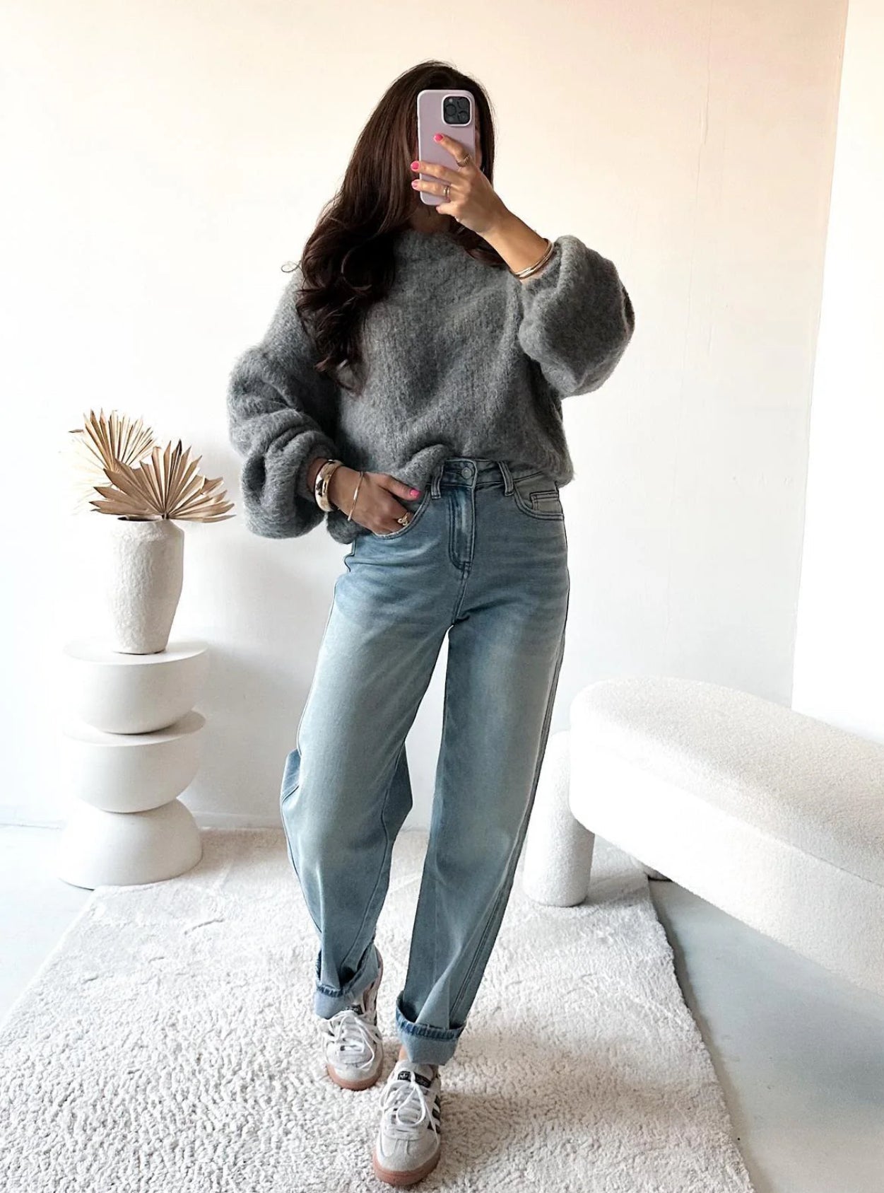 Boyfriend Jeans hellblau