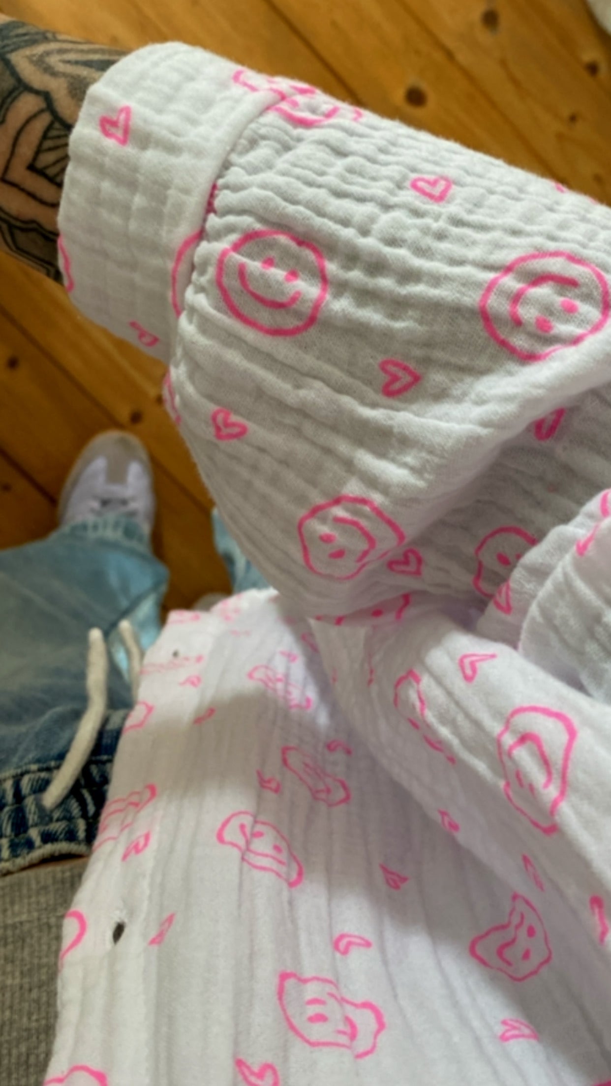 Musselin Bluse Onesize SMILEY