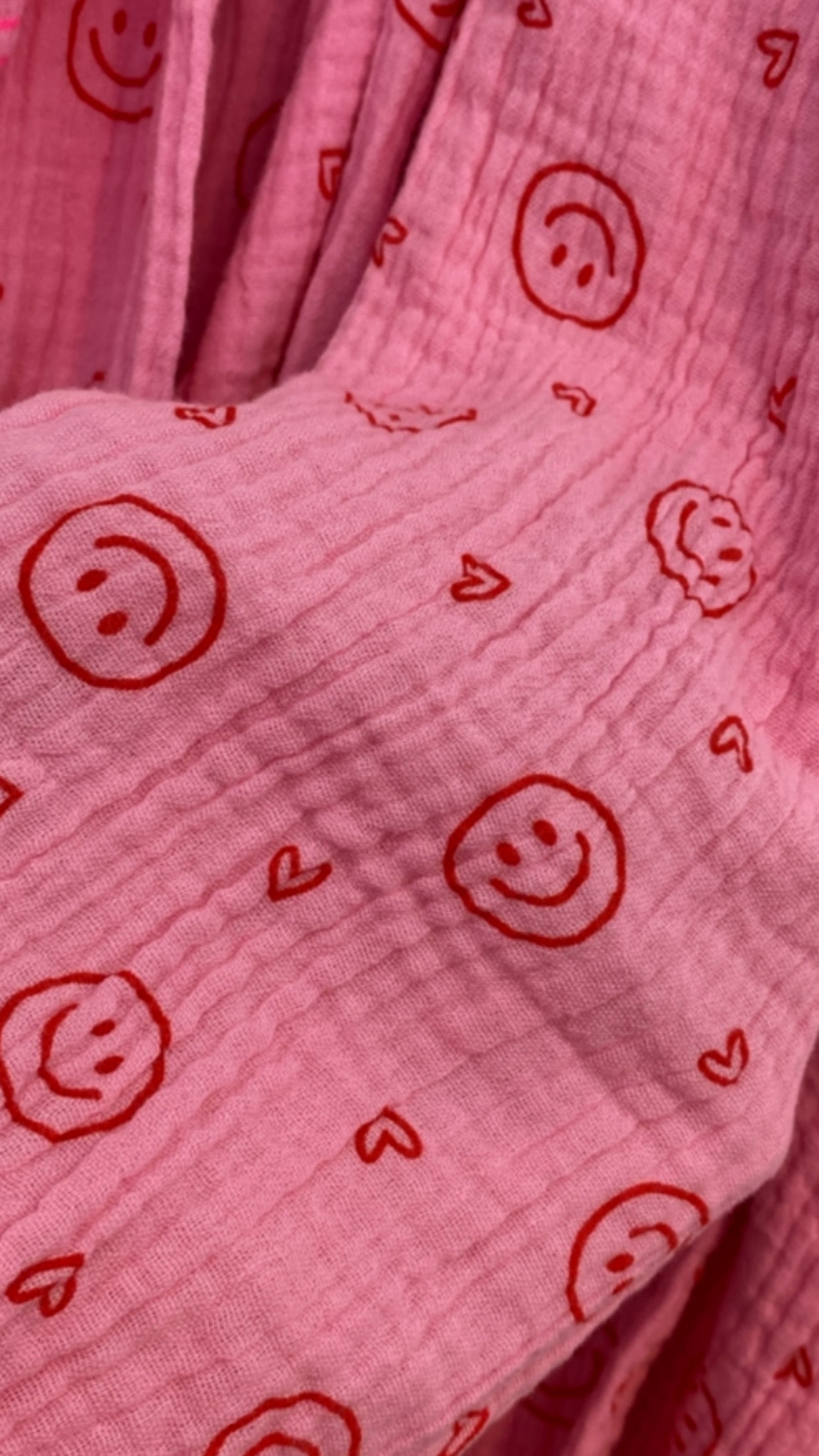 Musselin Bluse Onesize SMILEY