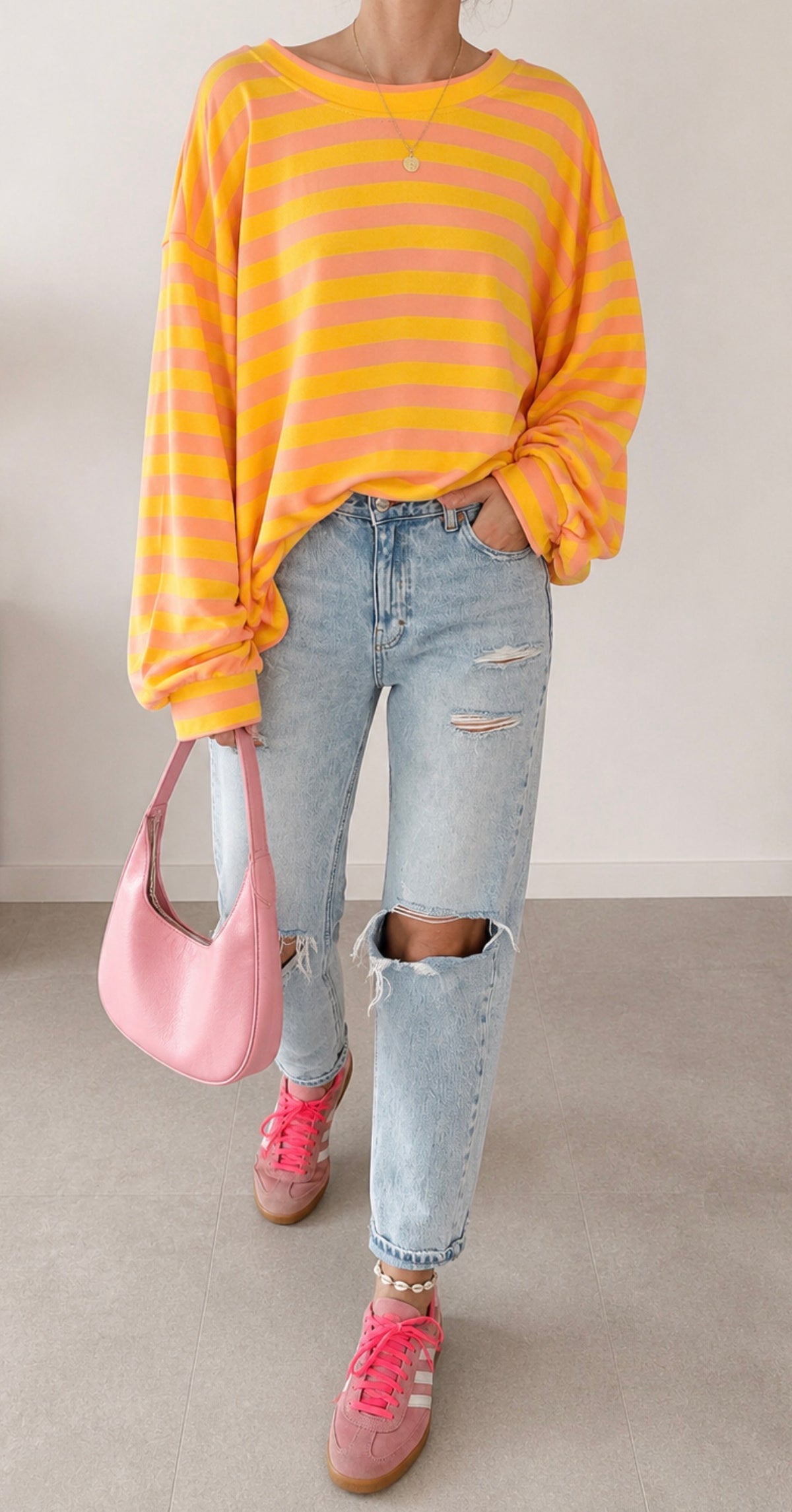 SWEATER PREMIUM STREIFEN FRENCH TERRY