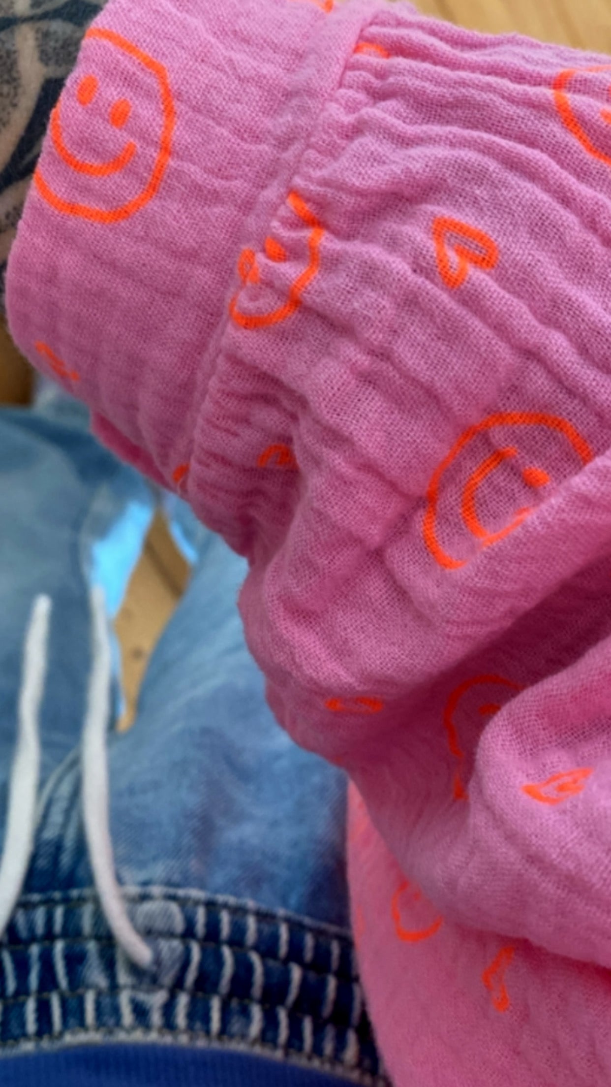 Musselin Bluse Onesize SMILEY