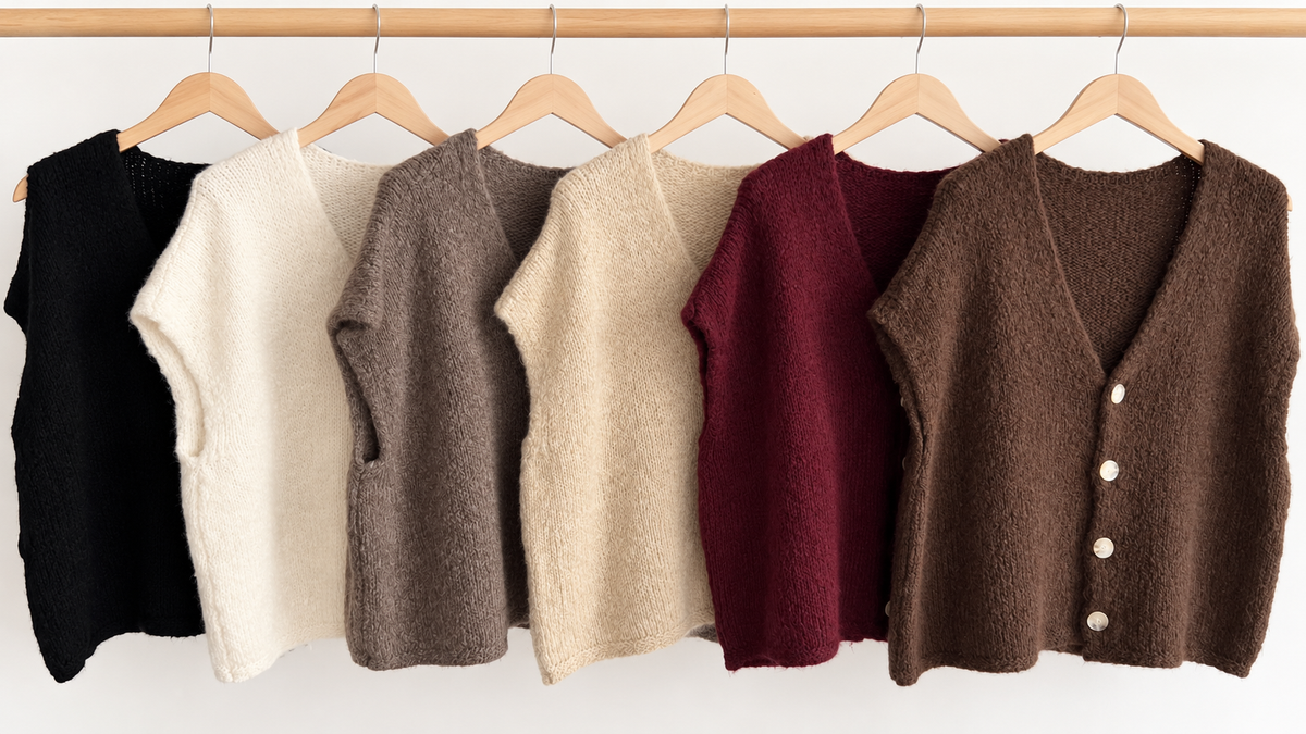 Strickjacke Weste Onezise UNI 6 Farben