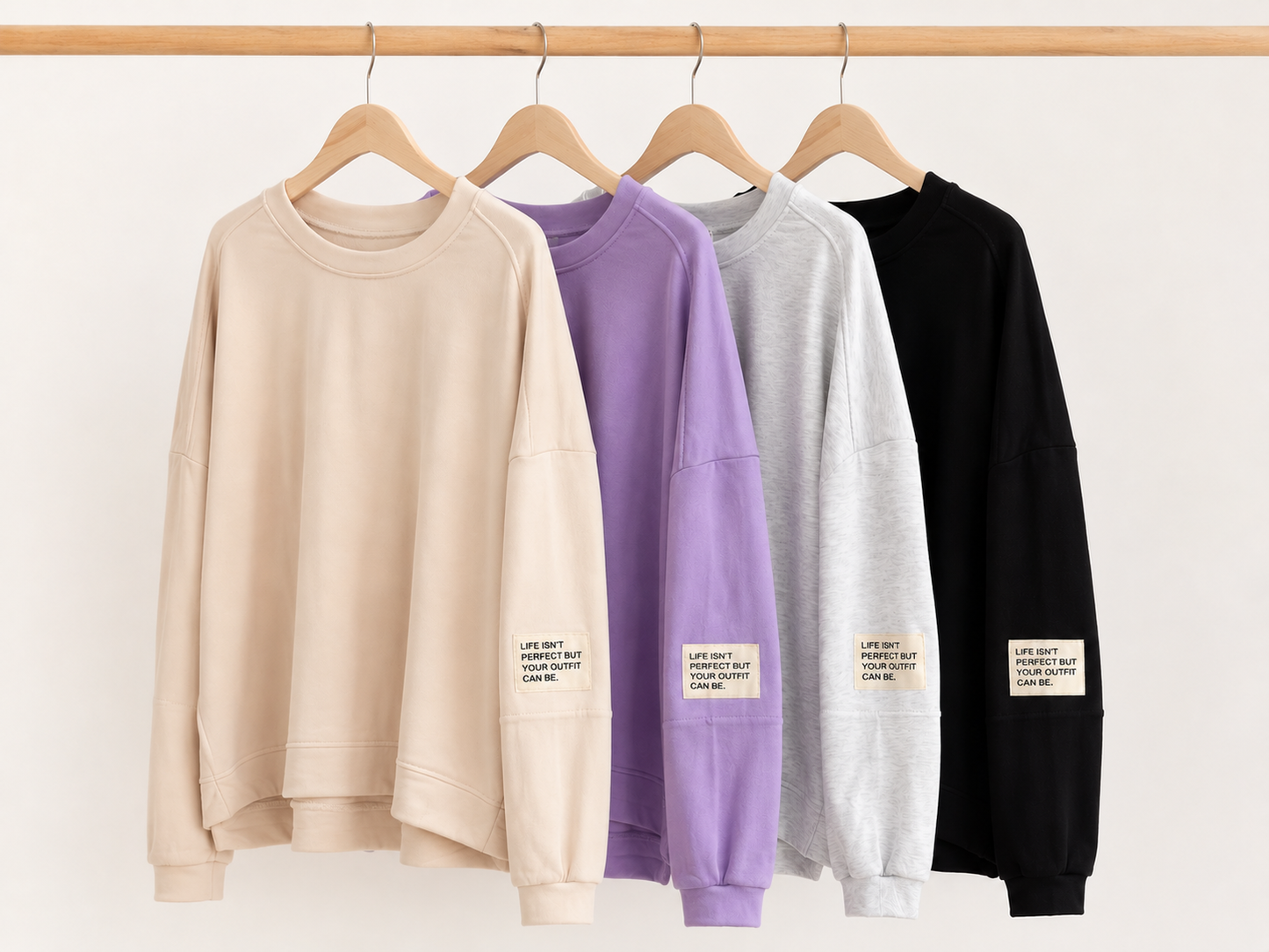 SWEATER LIFE ISN‘T PERFECT Streifen (Kopie)