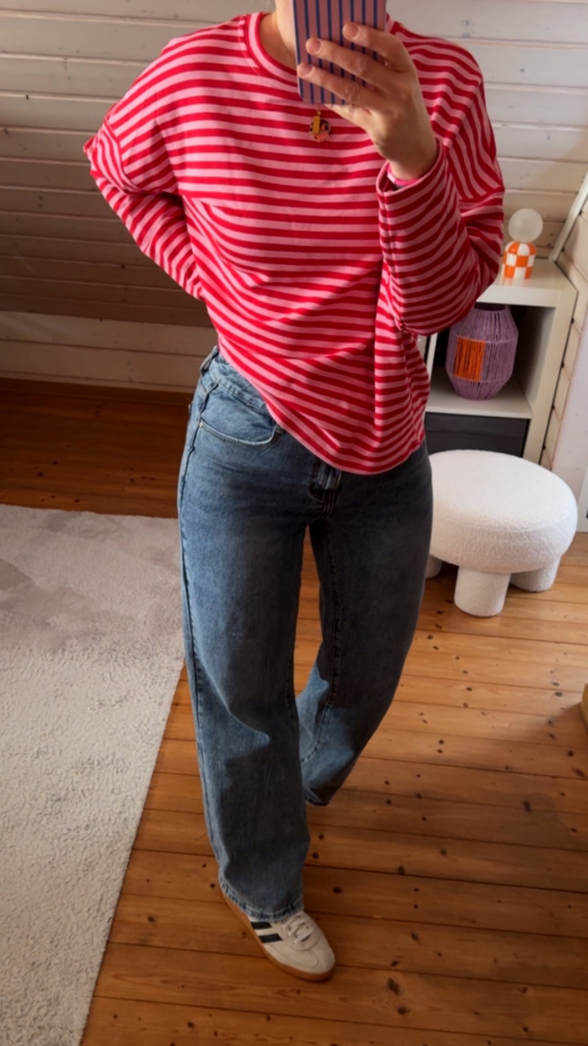 LONGSHIRT PREMIUM STREIFEN FRENCH TERRY