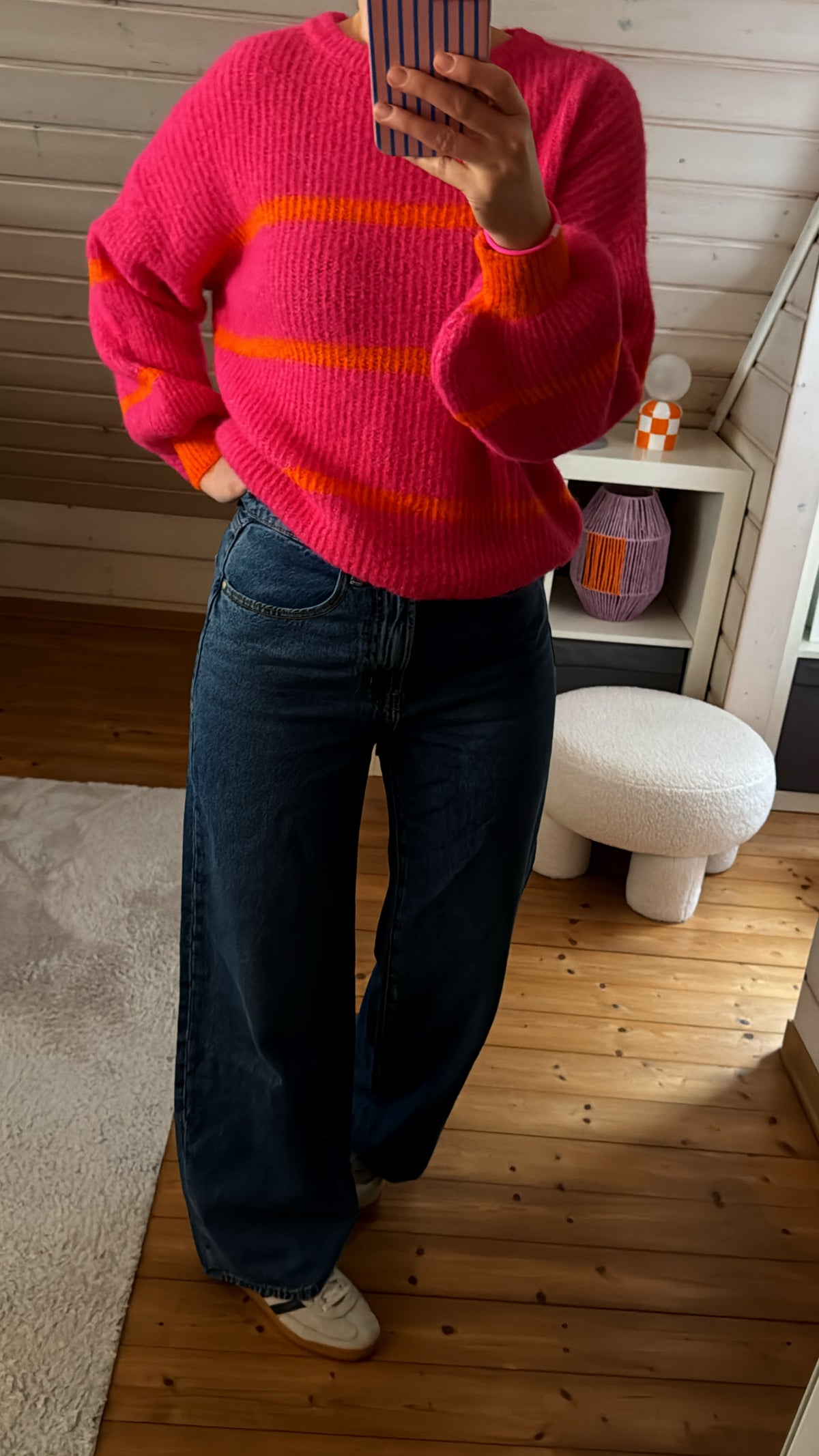Strick Pullover Streifen