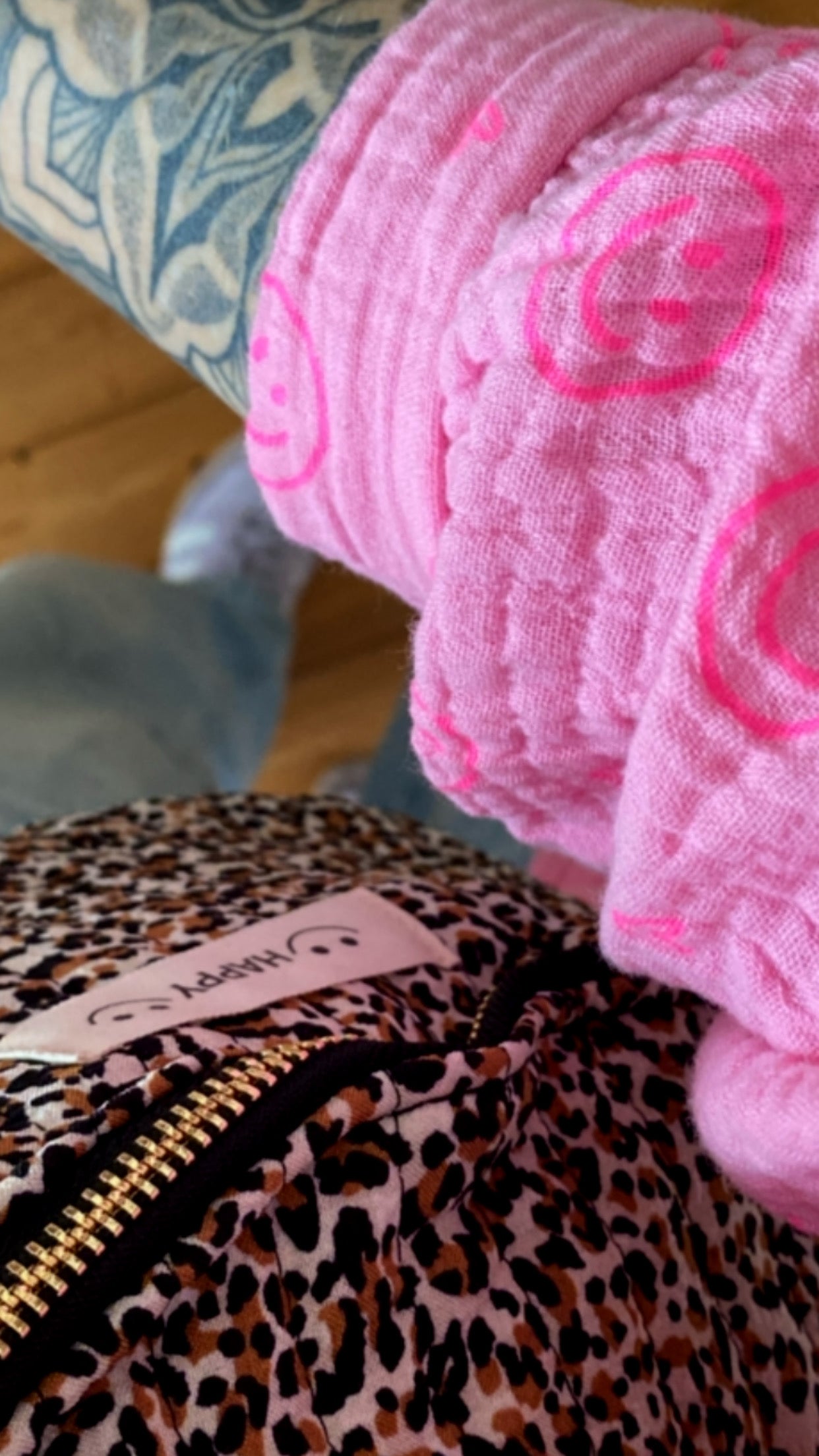 Musselin Bluse Onesize SMILEY