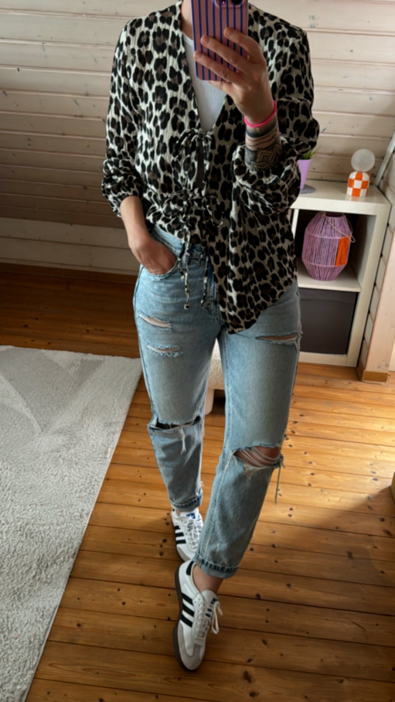 Musselin Bluse Tunika Onesize / LEO