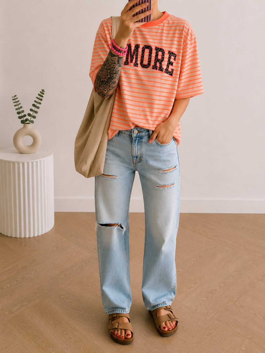 BASIC T-Shirt 5 FARBEN COLOUR BLOCK AMORE LEO 9 FARBEN
