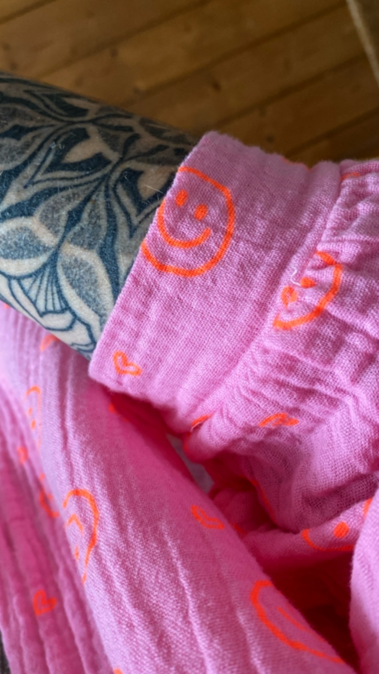 Musselin Bluse Onesize SMILEY