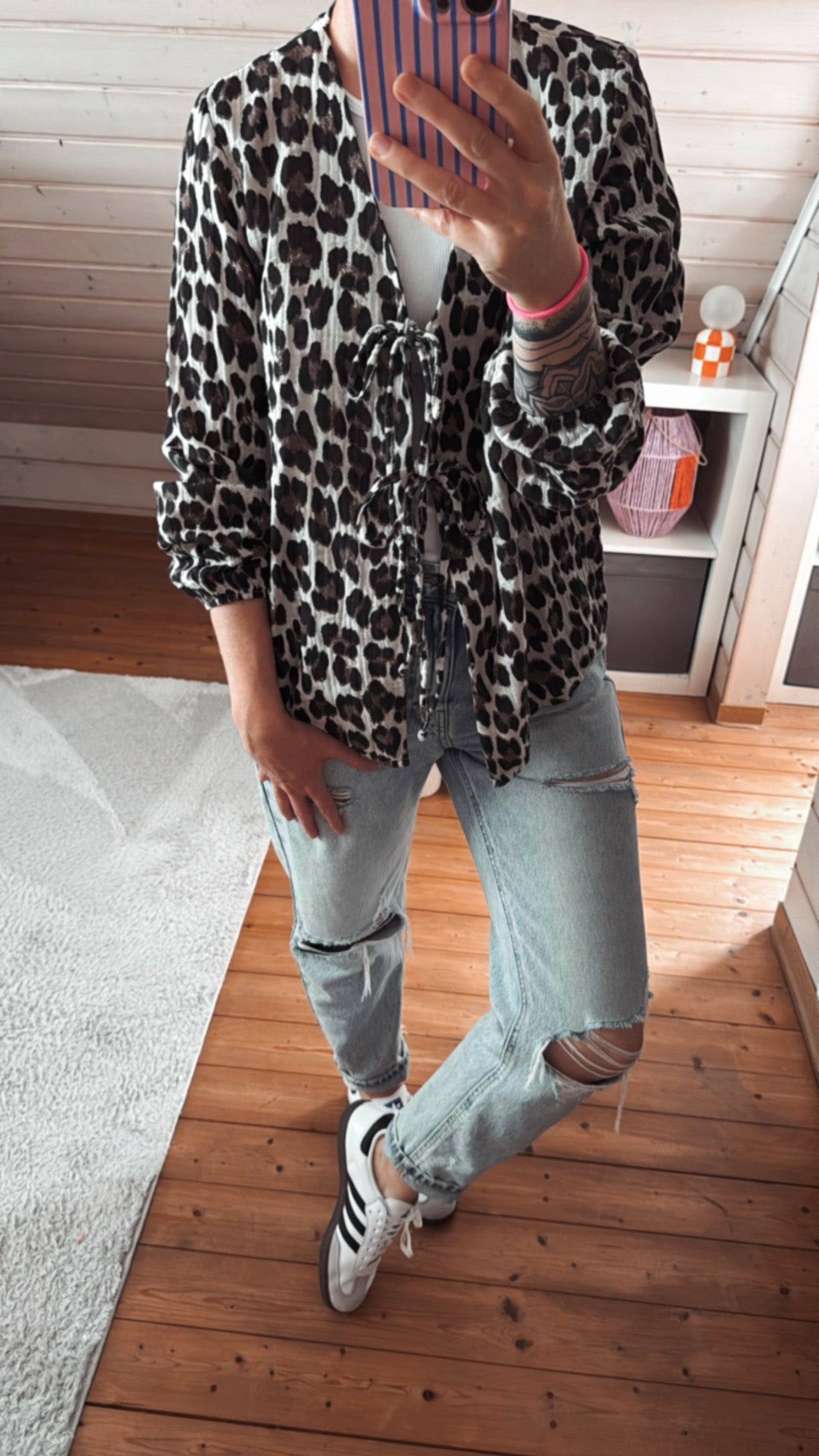 Musselin Bluse Tunika Onesize / LEO