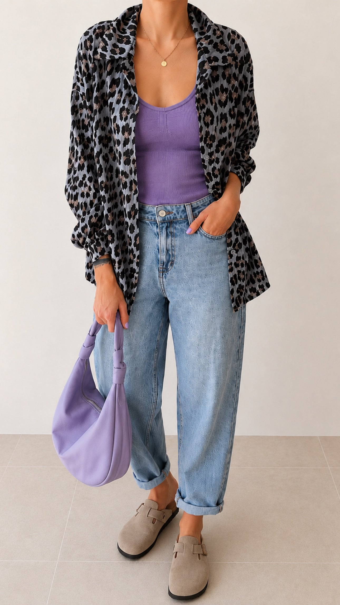 Musselin Bluse Onesize LEO