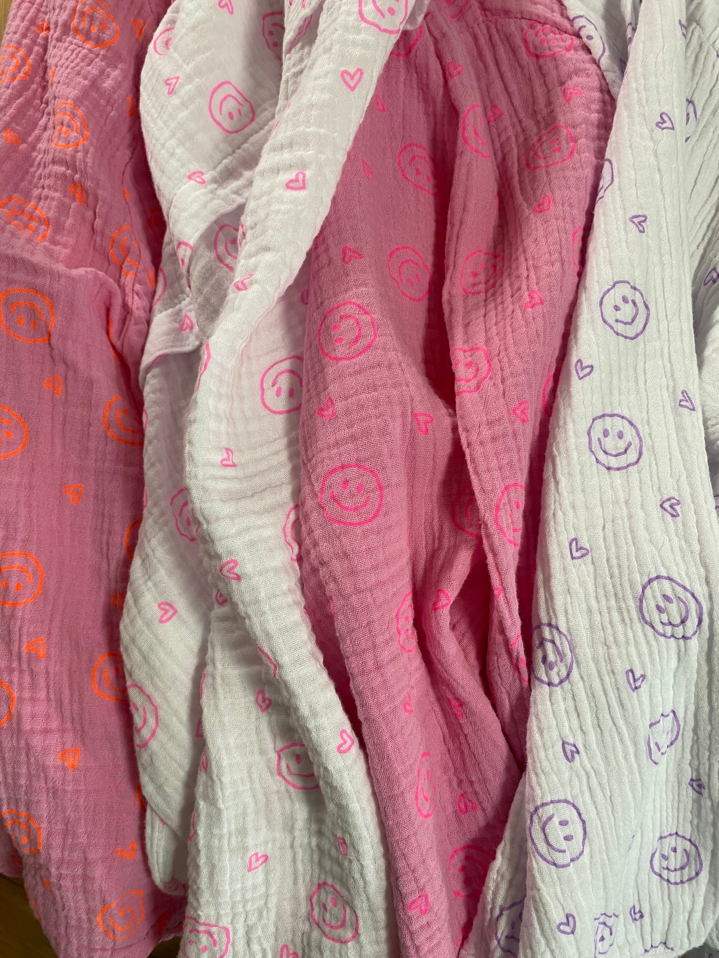 Musselin Bluse Onesize SMILEY