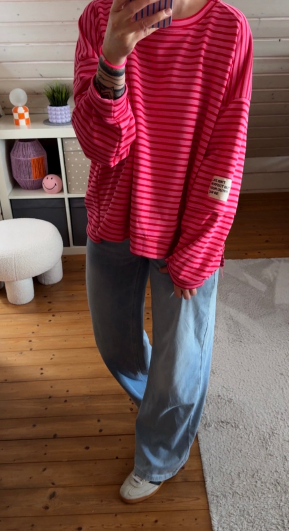 SWEATER PREMIUM TERRY STREIFEN / PERFECT OUTFIT