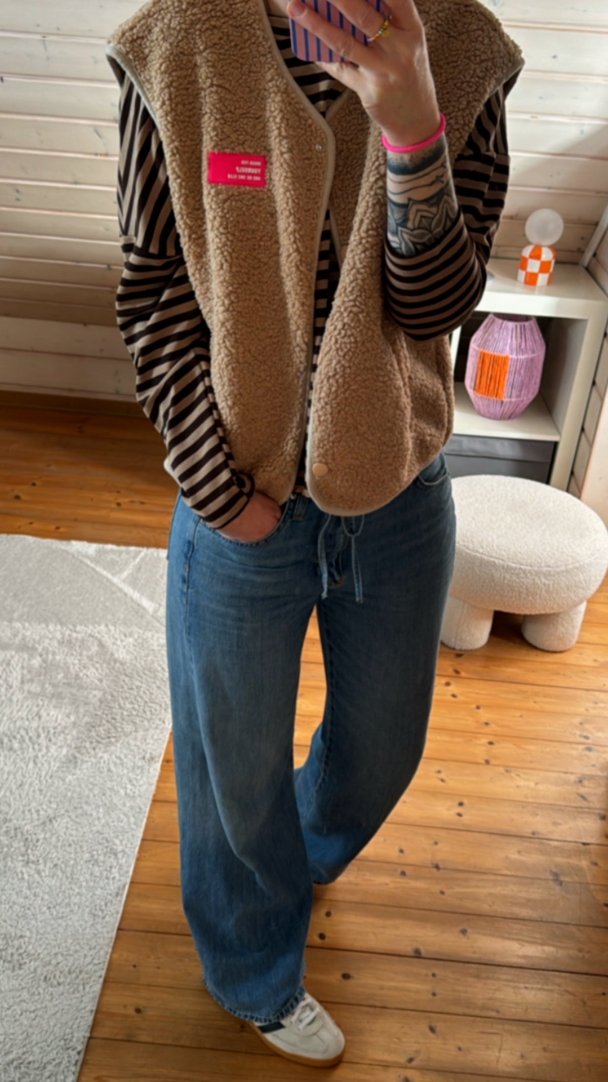 LONGSHIRT PREMIUM STREIFEN FRENCH TERRY