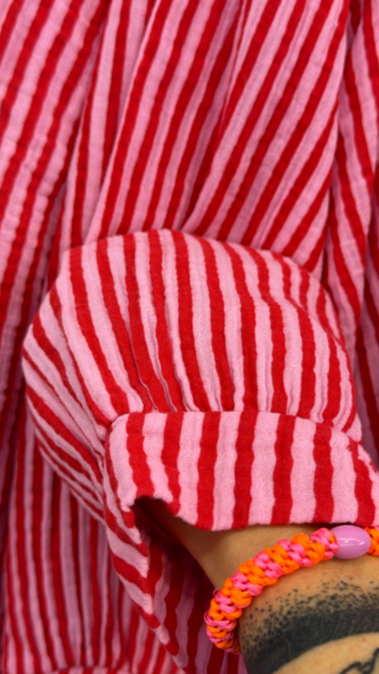 Musselin Bluse Onesize STRIPE