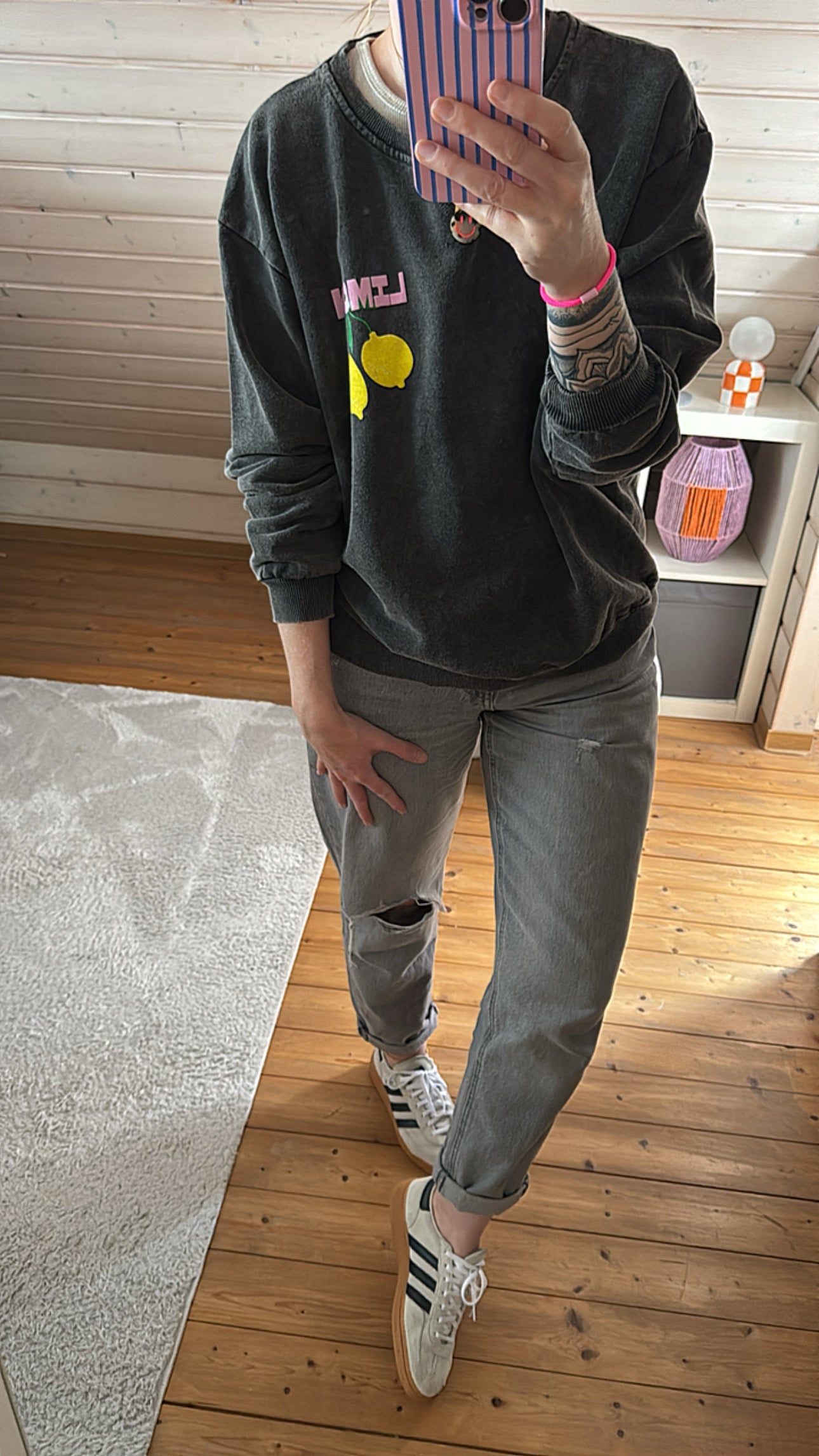 SWEATER Statement Rückenprint