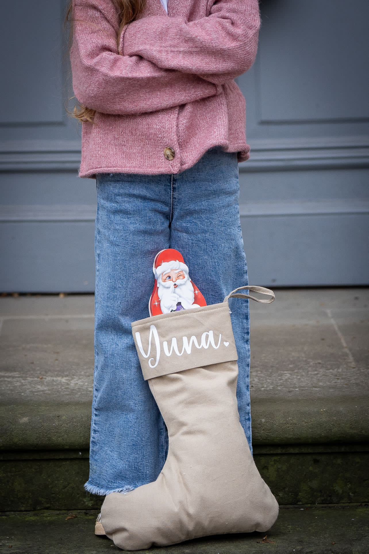 Nikolaus / Weihnachtssocke Leinen GRATIS AB 89€