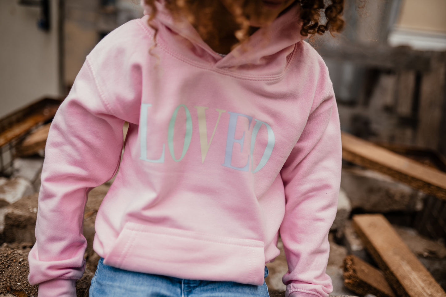 KIDS HOODIE *CANDY LETTERING*