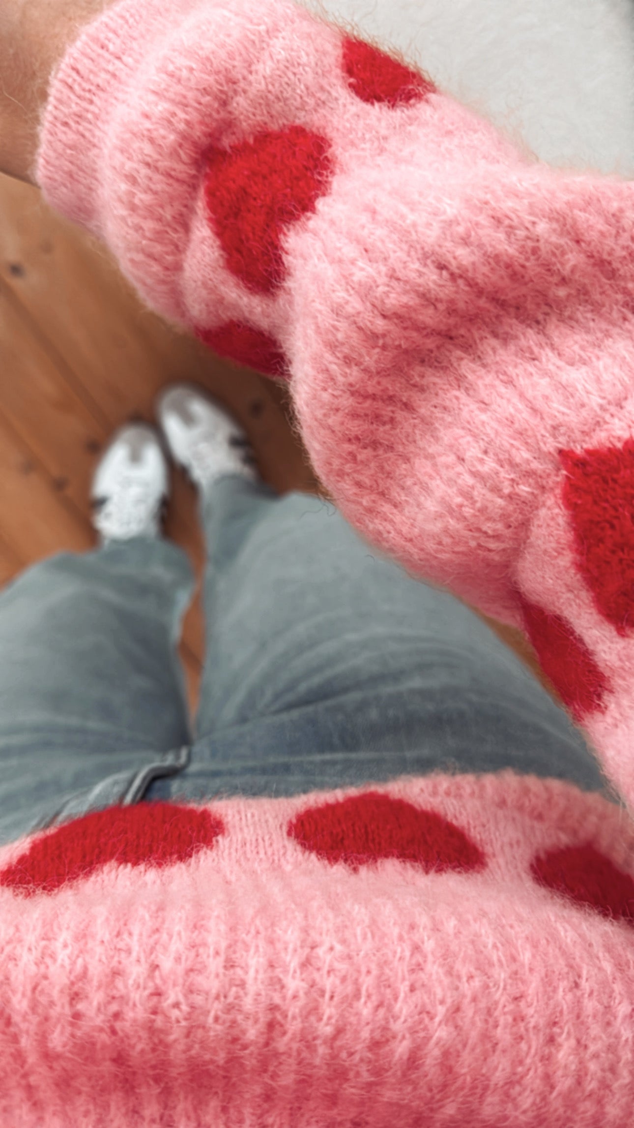 Pullover Strick Herzchen