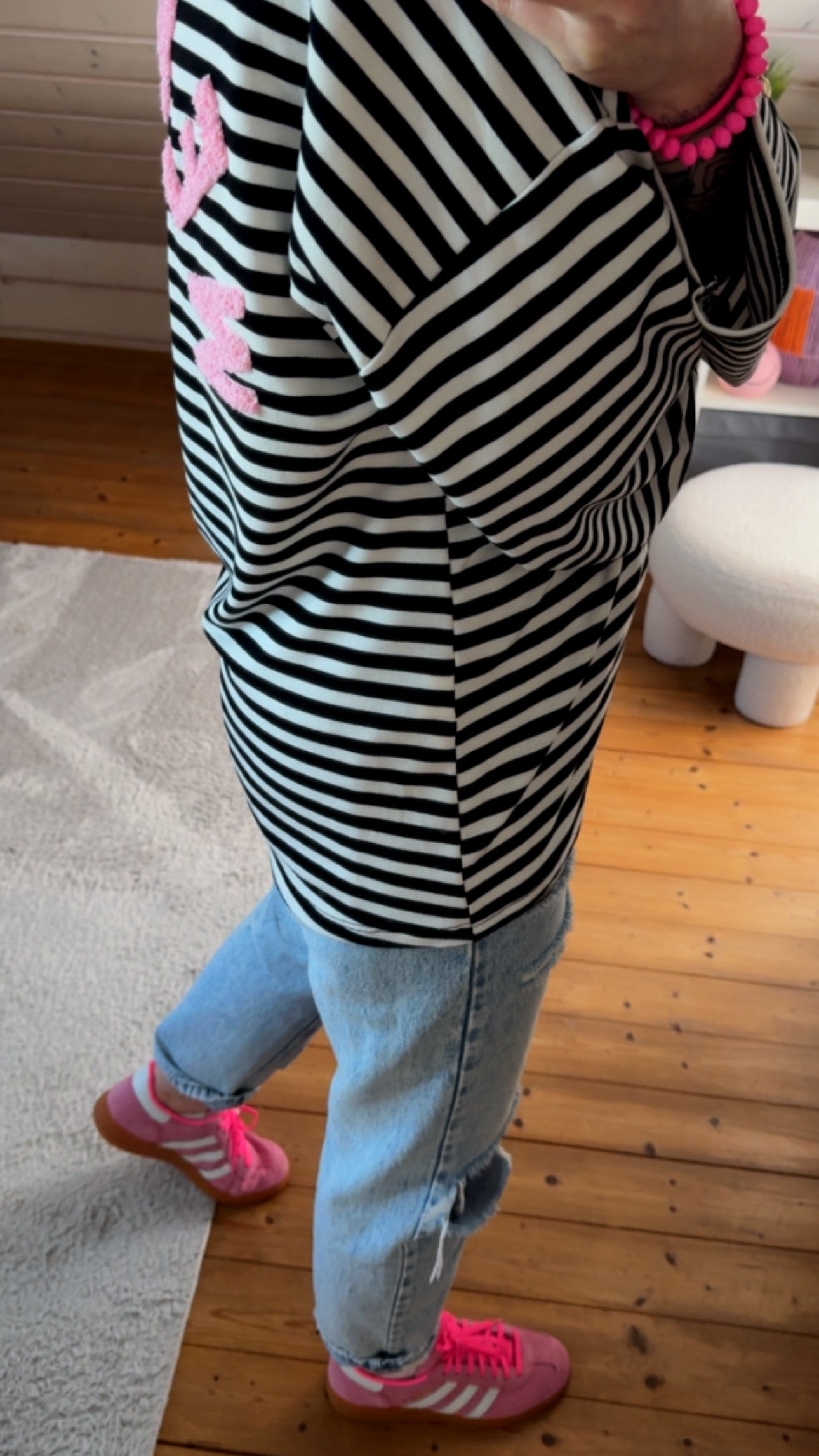 Streifen LONGSHIRT WEEKEND Oversize