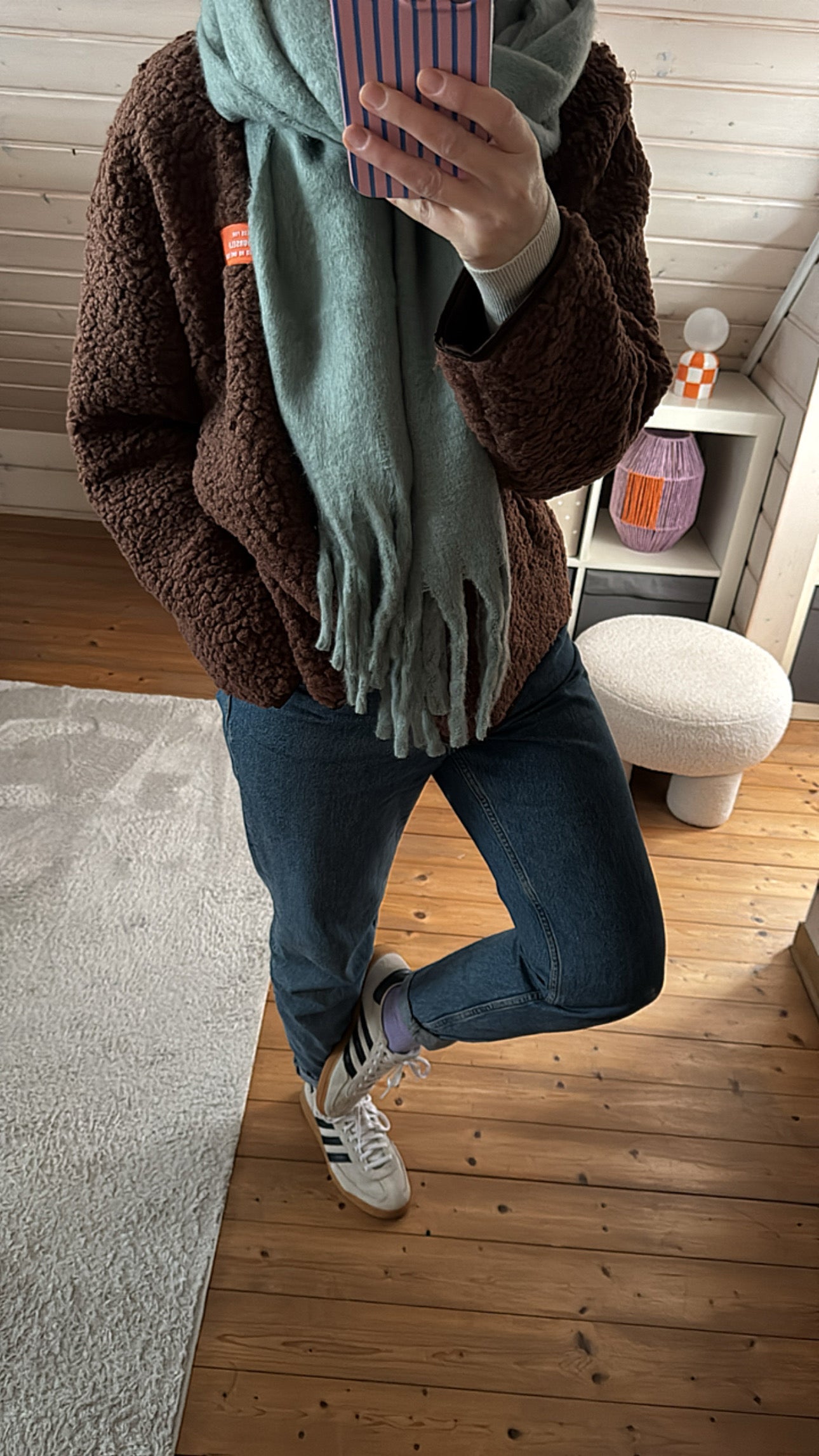 TEDDY Jacke langarm Neon Patch