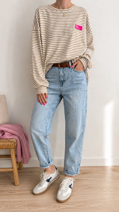 SWEATER PREMIUM TERRY NEON PATCH 8 Farben