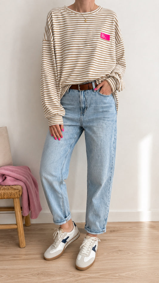 SWEATER PREMIUM TERRY NEON PATCH 8 Farben