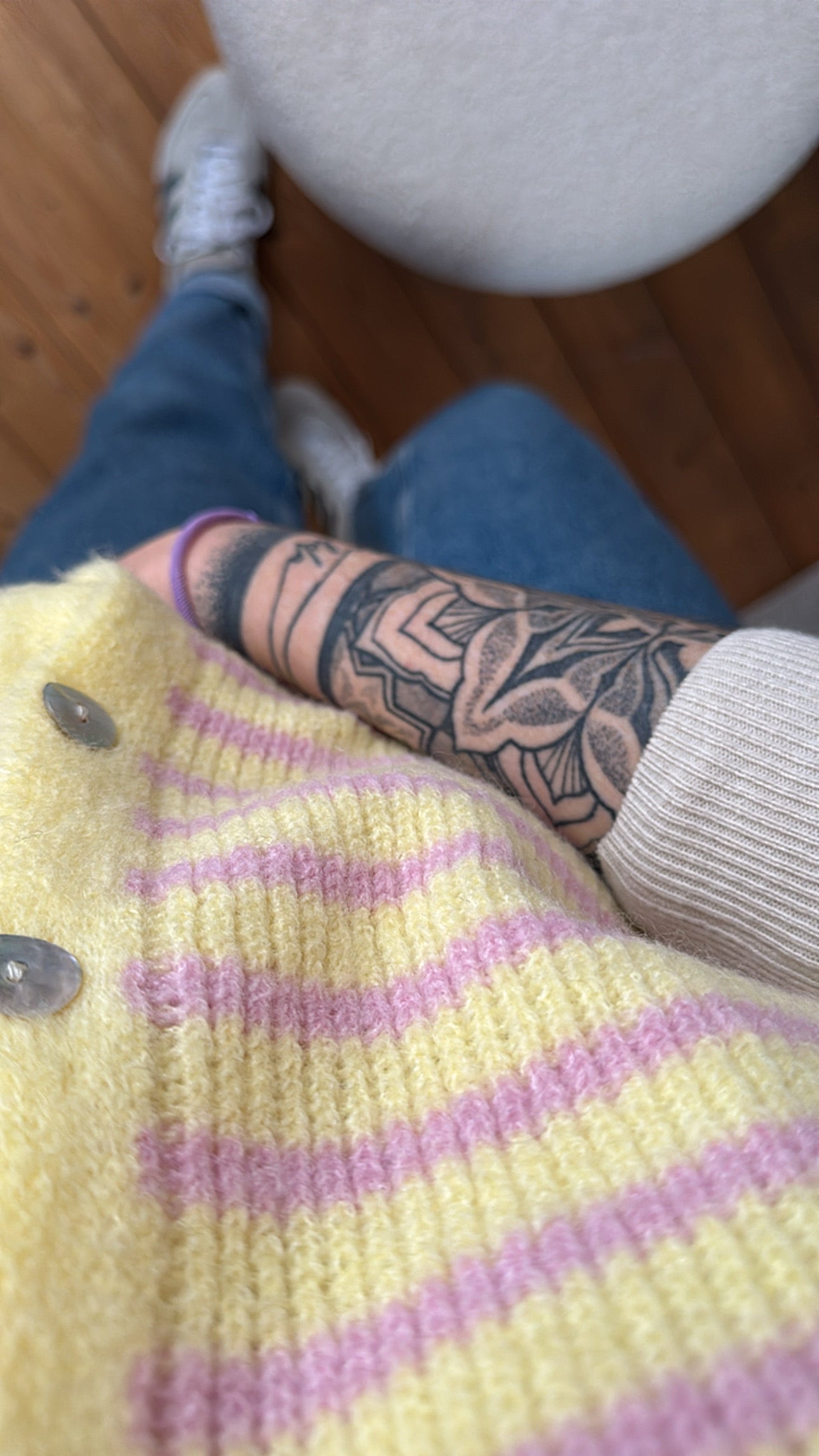 Strickjacke Weste Onezise STRIPES