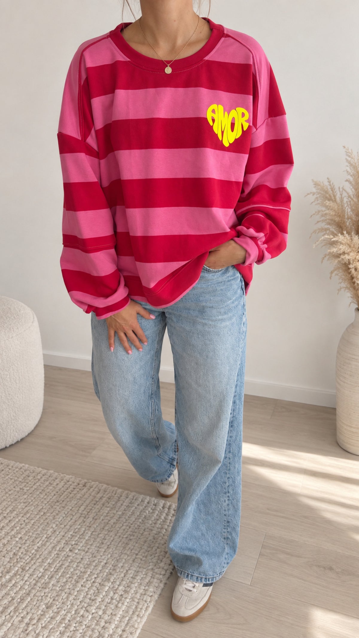 SWEATER PREMIUM TERRY AMOR CLUB 6 Farben