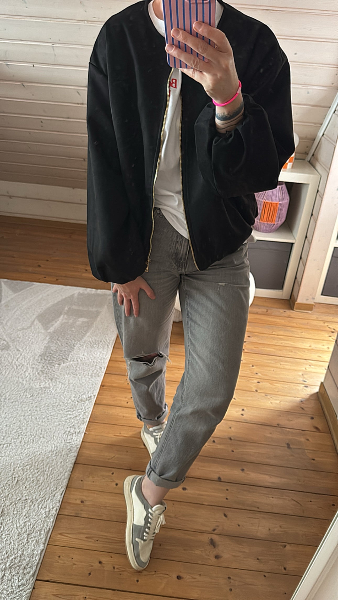 Jacke Velour Optik Leo Detail