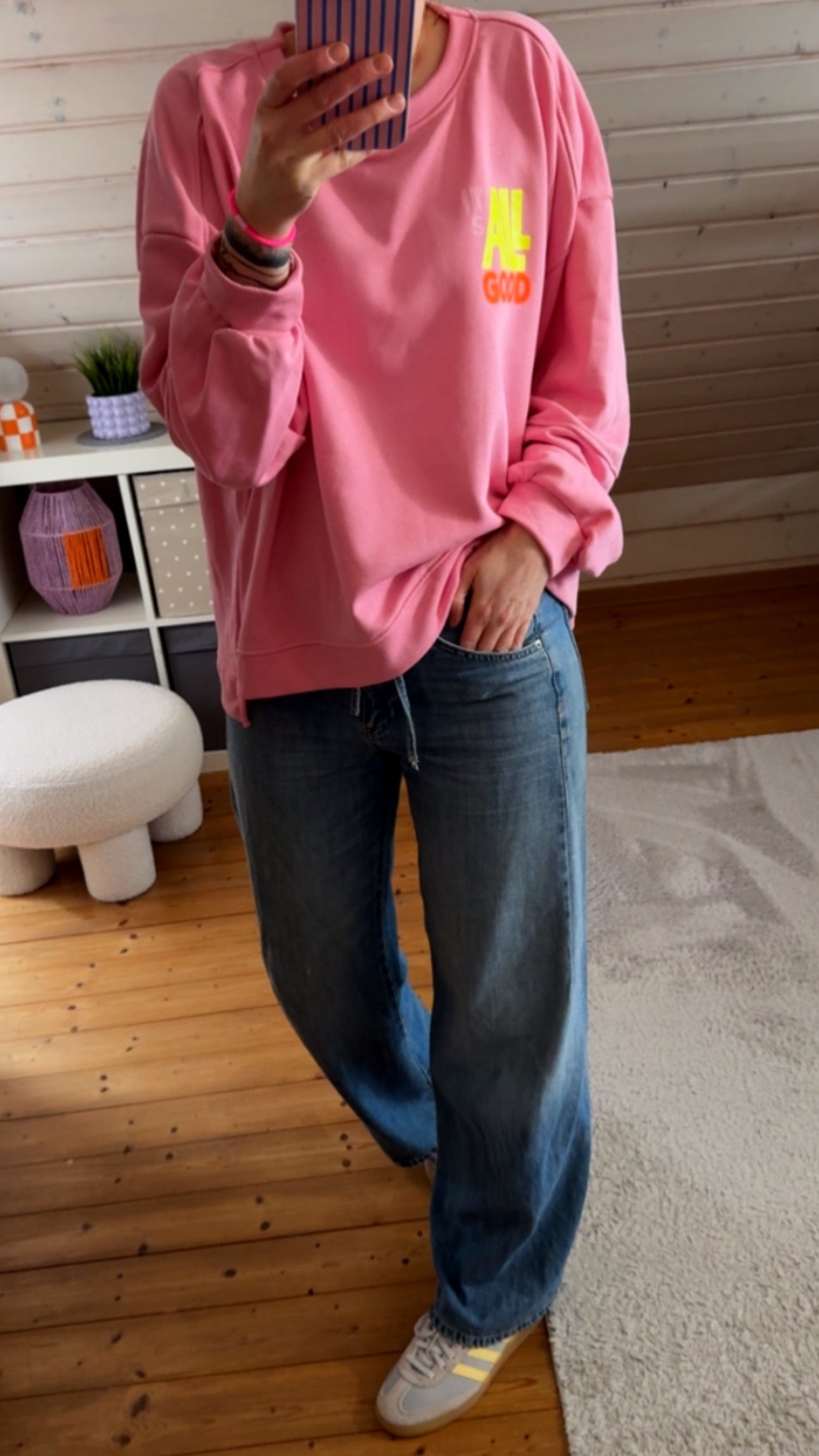 SWEATER IT‘S ALL GOOD / 5 Farben / RÜCKENPRINT