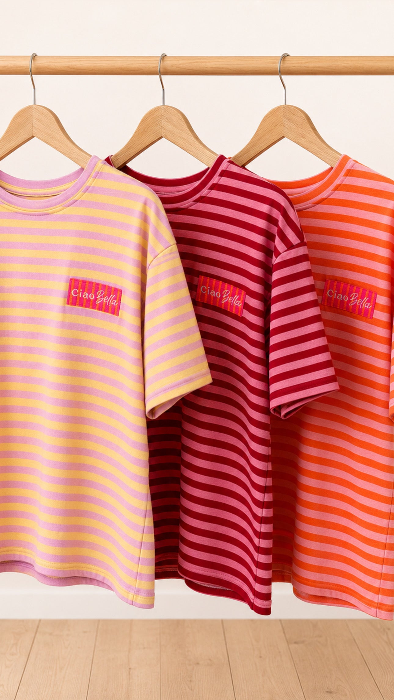 T-Shirt STREIFEN French Terry CIAO BELLA
