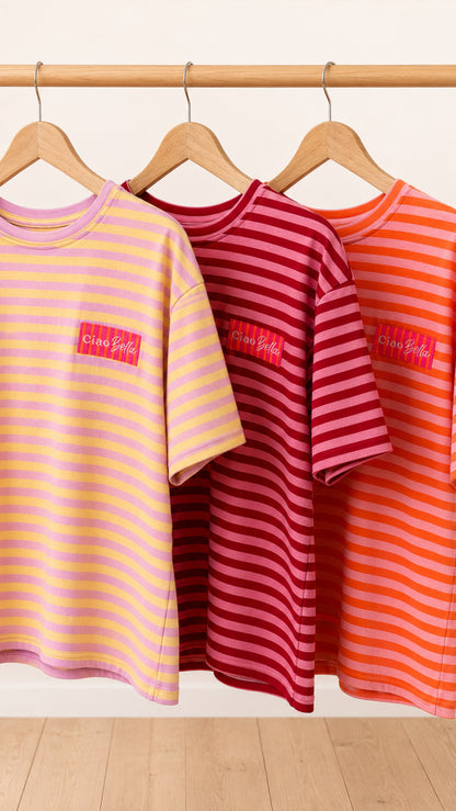 T-Shirt STREIFEN French Terry CIAO BELLA