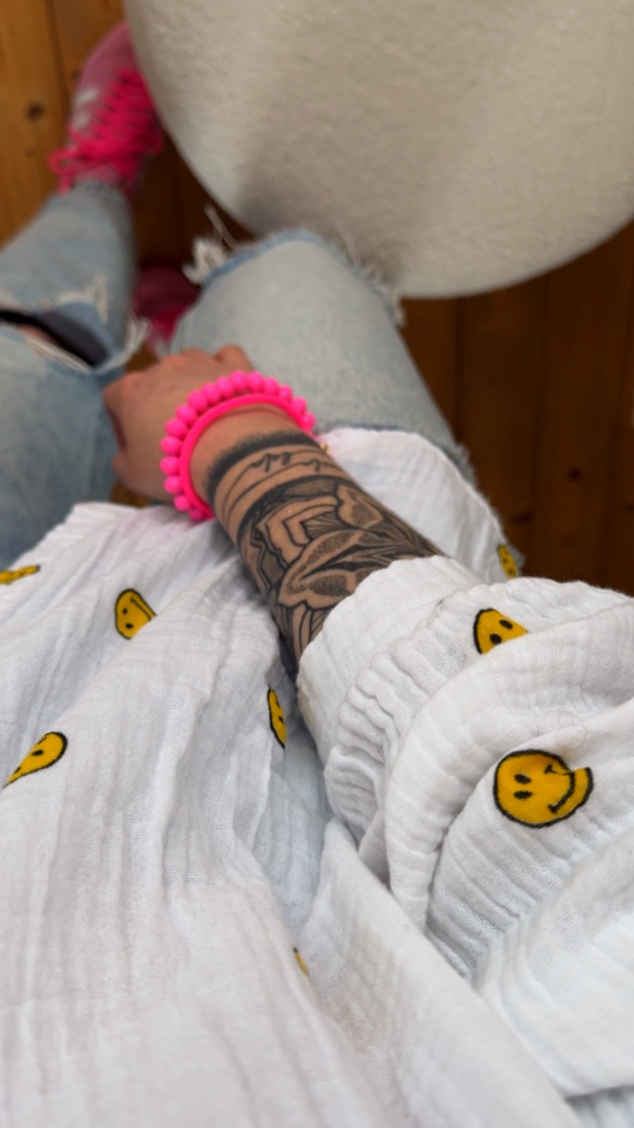 Musselin Bluse Onesize SMILEYS