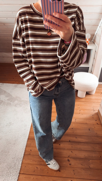 Streifen LONGSHIRT / SWEATER leicht