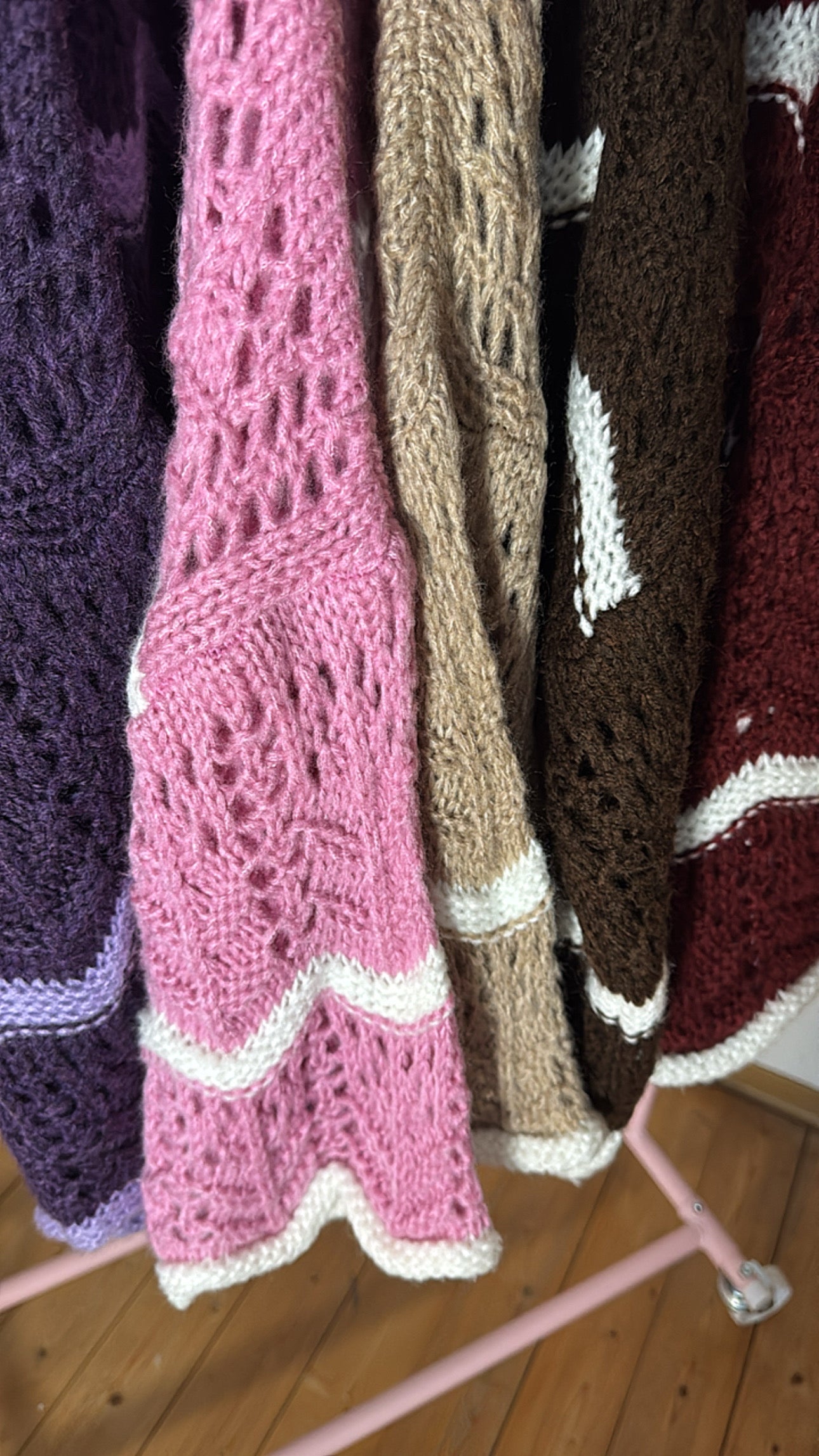 Oversize Strickpullover BOHO Lochstrick