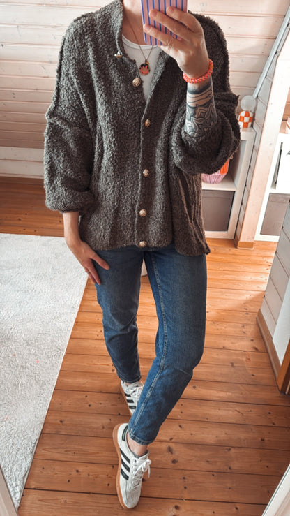 Cardigan Strickjacke Bouclé Onsesize