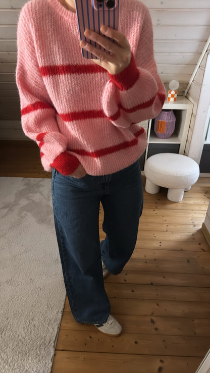 Strick Pullover Streifen