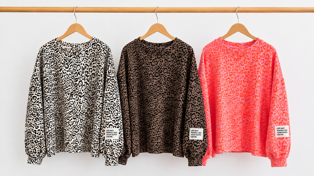 SWEATER PREMIUM TERRY LEO / LIFE ISN‘T PERFECT 3 Farben