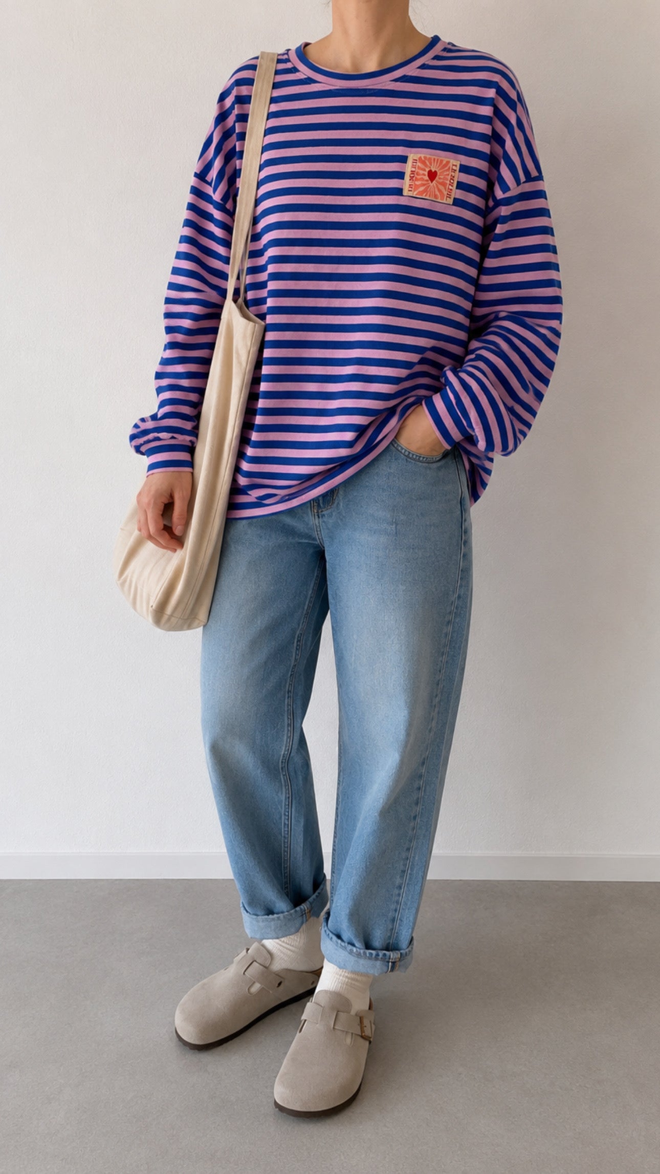 Longshirt Sweater leicht STREIFEN LE SOLEIL