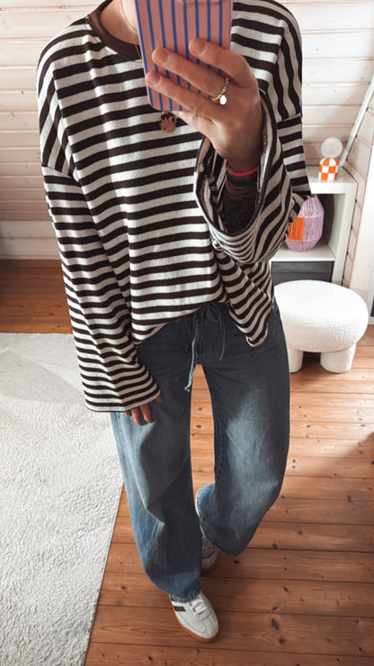 Streifen LONGSHIRT / FRENCH TERRY
