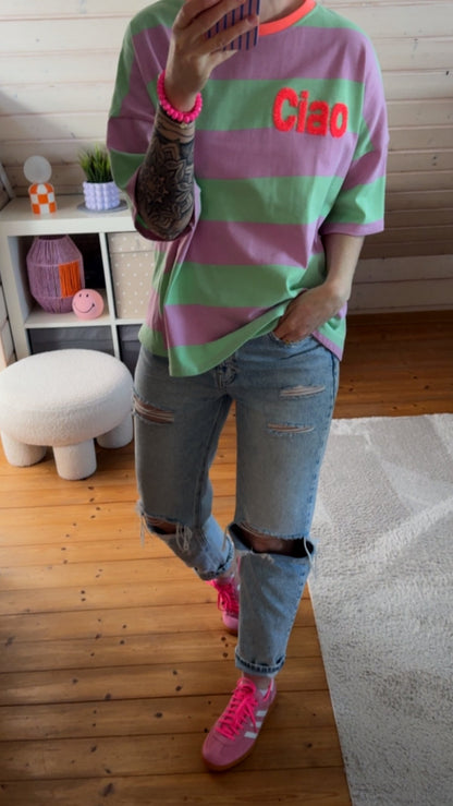 Streifen T-SHIRT PREMIUM / CIAO FLUFF
