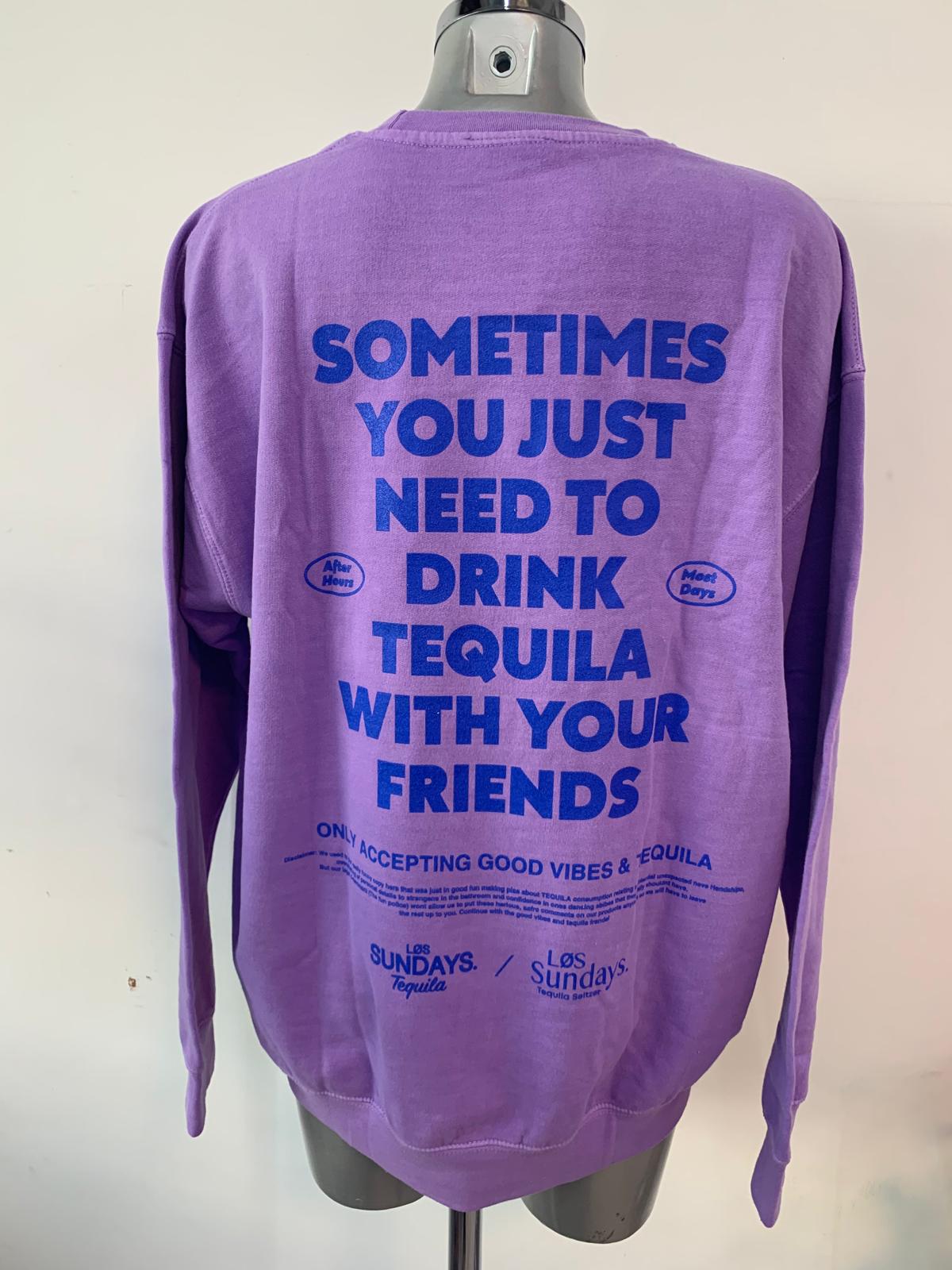 Oversize Sweater TEQUILA WITH FRIENDS