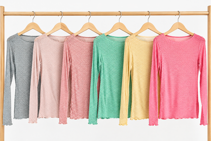 LONGSHIRT leicht Transparent / 6 Farben DOTS