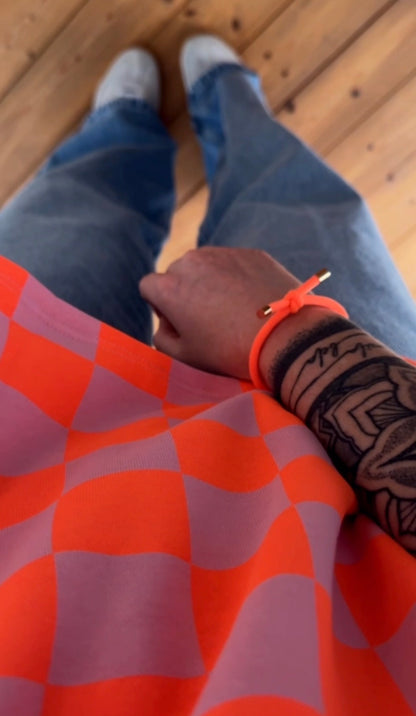 T-SHIRT FRENCH TERRY PREMIUM KARO / TO THE MOON