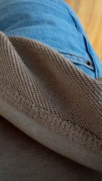 T-SHIRT FRENCH TERRY / SMILE STICKEREI