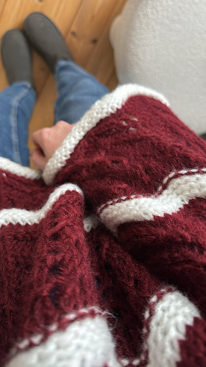 Oversize Strickpullover BOHO Lochstrick