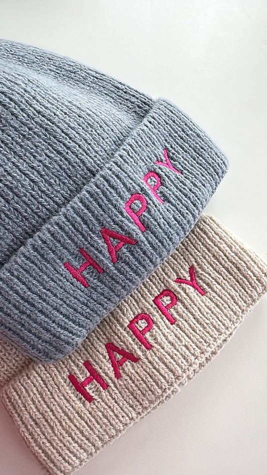 MÜTZE love/ HAPPY  DAMEN / BIG GIRL